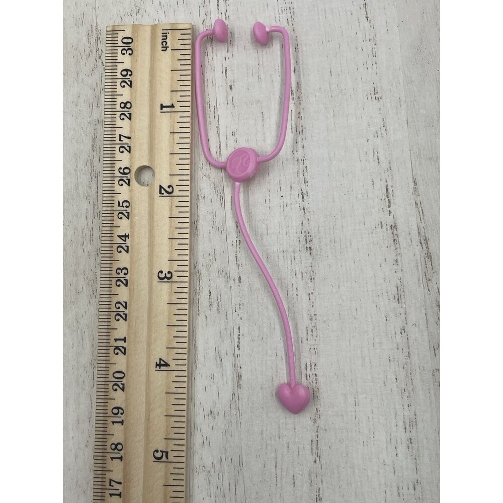 Barbie Ken Pink Stethoscope Accessory Plastic Doctor Nurse Vet - Picture 4 of 4